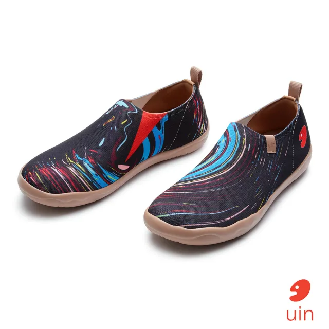 【uin】西班牙原創設計 男鞋 星空漣漪彩繪休閒鞋M1010868(彩繪)