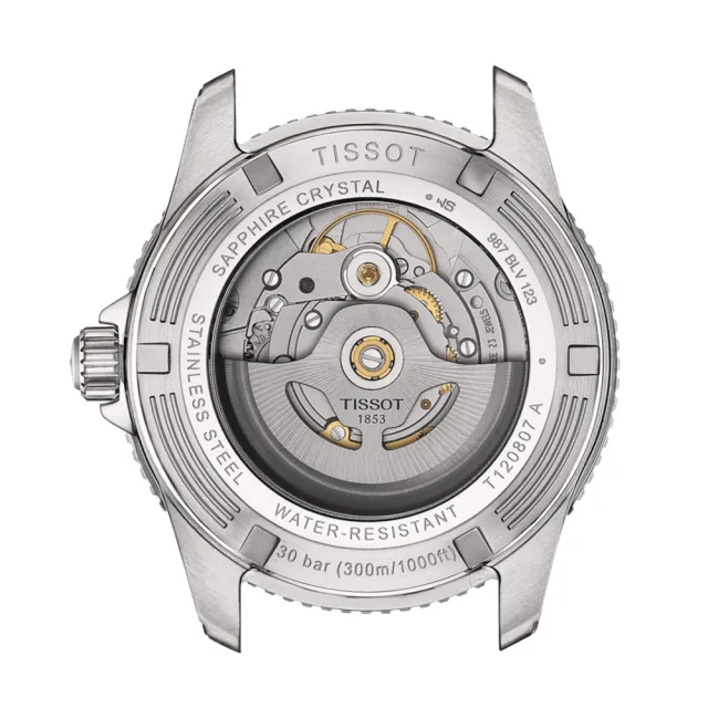 【TISSOT 天梭】官方授權 Seastar 1000 海星300米潛水 機械錶 手錶(T1208072205100)