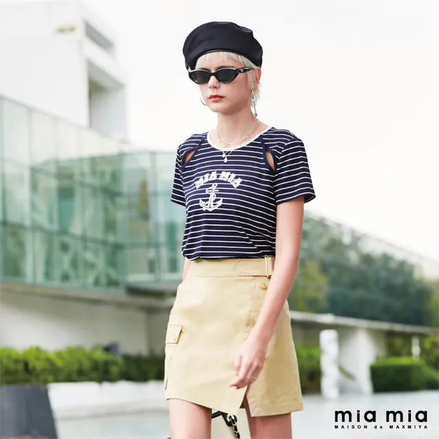【mia mia】工裝風雙貼袋短裙