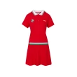 【FILA官方直營】#榮耀巴黎 女短袖洋裝-紅色(5DRY-1510-RD)