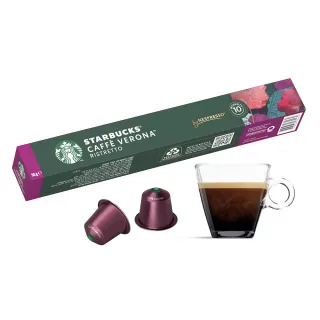 【STARBUCKS 星巴克】佛羅娜綜合咖啡膠囊10顆/盒(適用於Nespresso膠囊咖啡機)