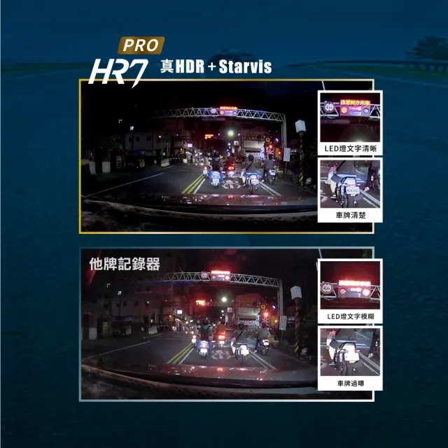 【-PX大通】送記憶卡大光圈真Sony STARVIS HDR三合一GPS汽車行車記錄器行車紀錄器(HR7 PRO)