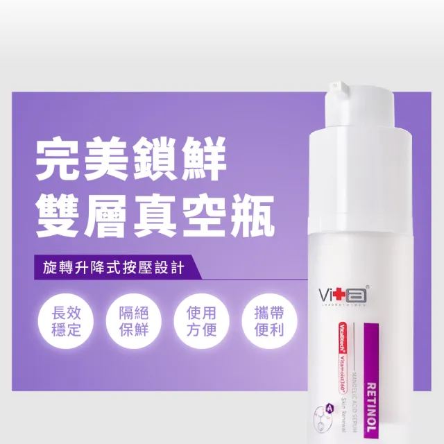 【薇佳】蜜花酸晶A醇煥顏精華乳30ml(A醇/早C晚A/臉部保養/抗老)