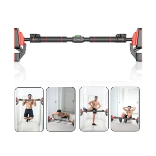 【百獅】加固雙支撐門上單槓 安裝範圍68-100cm(加大防滑腳板 引體向上 免鑽孔 零滑落)