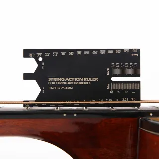 【iCLIP】ISR-100 多功能弦距尺(吉他尺規 弦距 測量卡 調整弦距 吉他 電吉他貝斯 烏克麗麗 弦距測量尺)