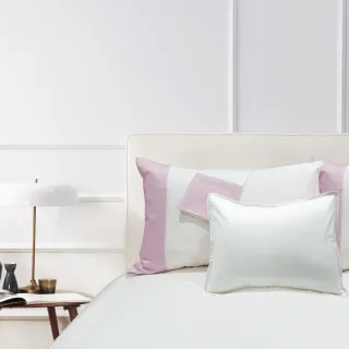【皇室羽毛工房】海藻紗床包枕套四件組-粉紅色(雙人/床包組)