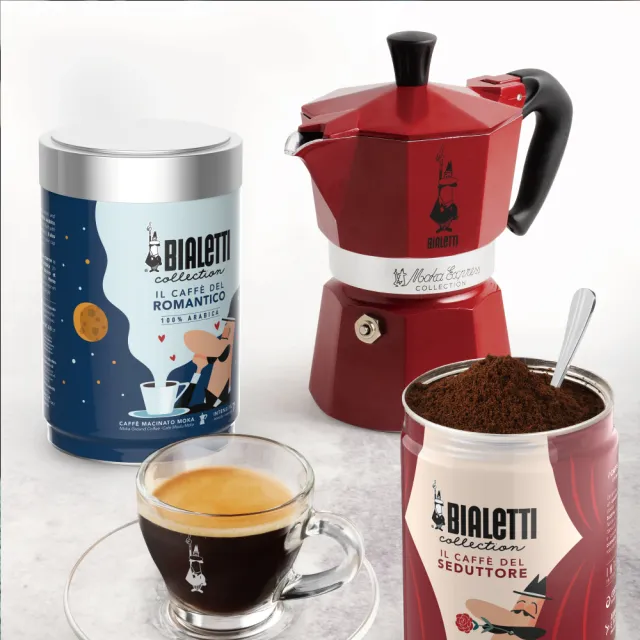 【Bialetti 比亞樂堤】經典摩卡壺MOKA-3杯份(義式濃縮/百年咖啡壺/原廠保固2年)