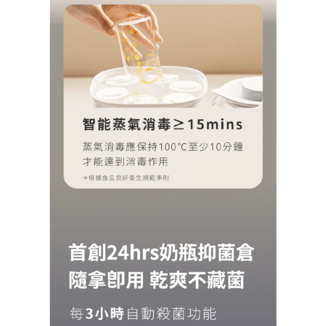 【Piyo Piyo 黃色小鴨】多功能調乳消毒鍋(蒸氣消毒鍋 調乳器 溫奶器 二合一 精準控溫 小體積 大容量)