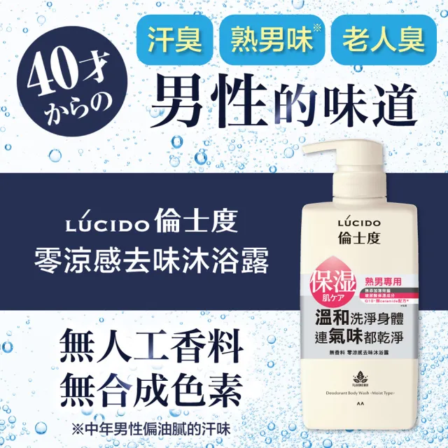 【LUCIDO 倫士度】去味沐浴露450ml(零涼感)