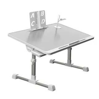 【b.a.l.f 琦晟】60cm 升降摺疊懶人桌(附USB插座.電燈.風扇 床上追劇折疊桌 書桌 筆電桌 小桌子)