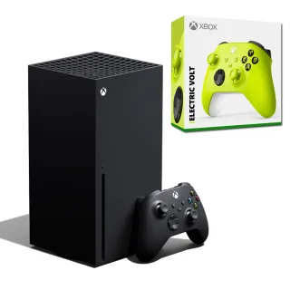 【Microsoft 微軟】Xbox Series X 1TB主機 台灣公司貨(贈 XBOX電擊黃控制器)