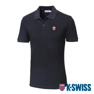 【K-SWISS】短袖POLO衫 23SS EC Classic Polo-男-黑