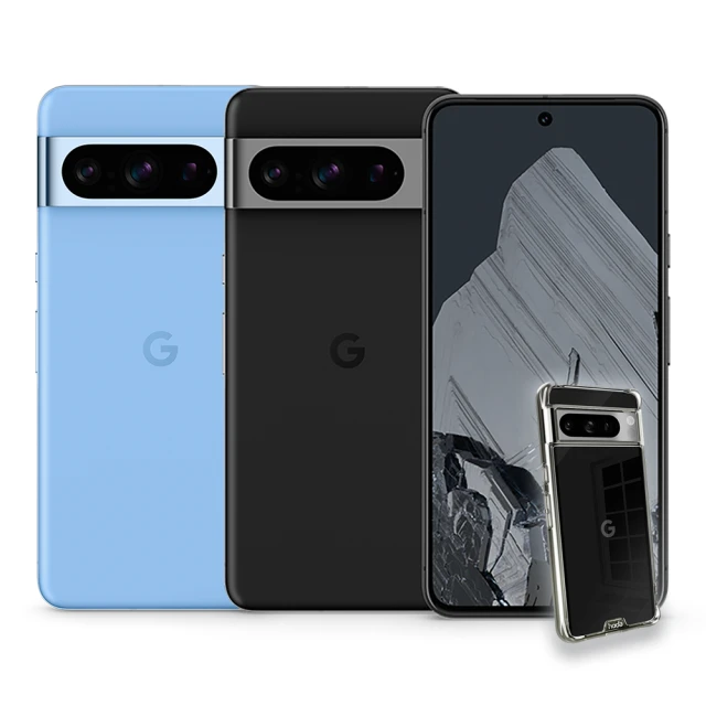 Google Pixel 8 Pro 5G 6.7吋(12G/256G/Tensor G3/5000萬鏡頭畫素/AI手機)(hoda軍規防摔殼組)