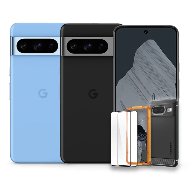 【Google】Pixel 8 Pro 5G 6.7吋(12G/256G/Tensor G3/5000萬鏡頭畫素/AI手機)(SGP防摔保護大全配)