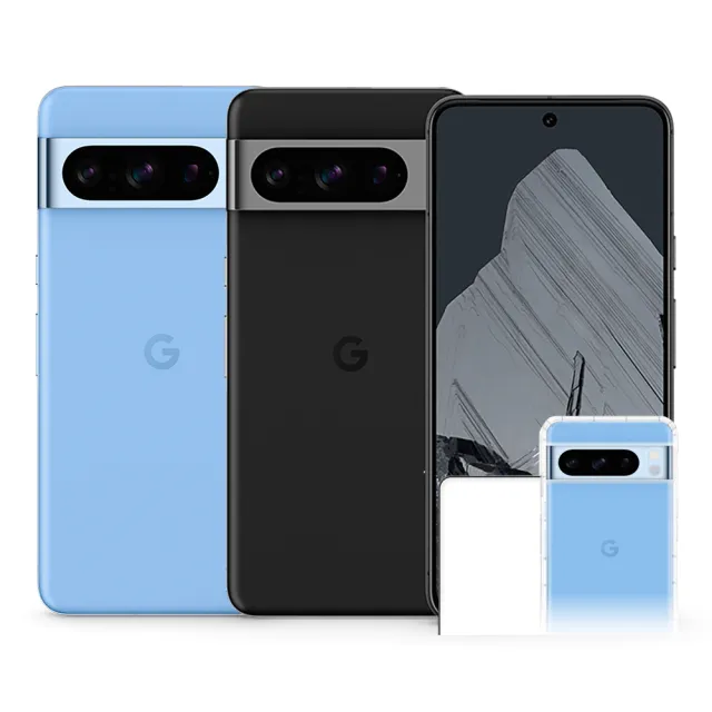 【Google】Pixel 8 Pro 5G 6.7吋(12G/256G/Tensor G3/5000萬鏡頭畫素/AI手機)(殼貼2件組)