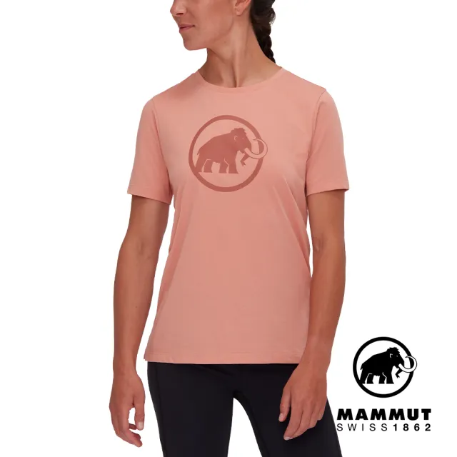 【Mammut 長毛象】Mammut Core T-Shirt Women Classic 機能短袖T恤 女款 石英粉 #1017-04071