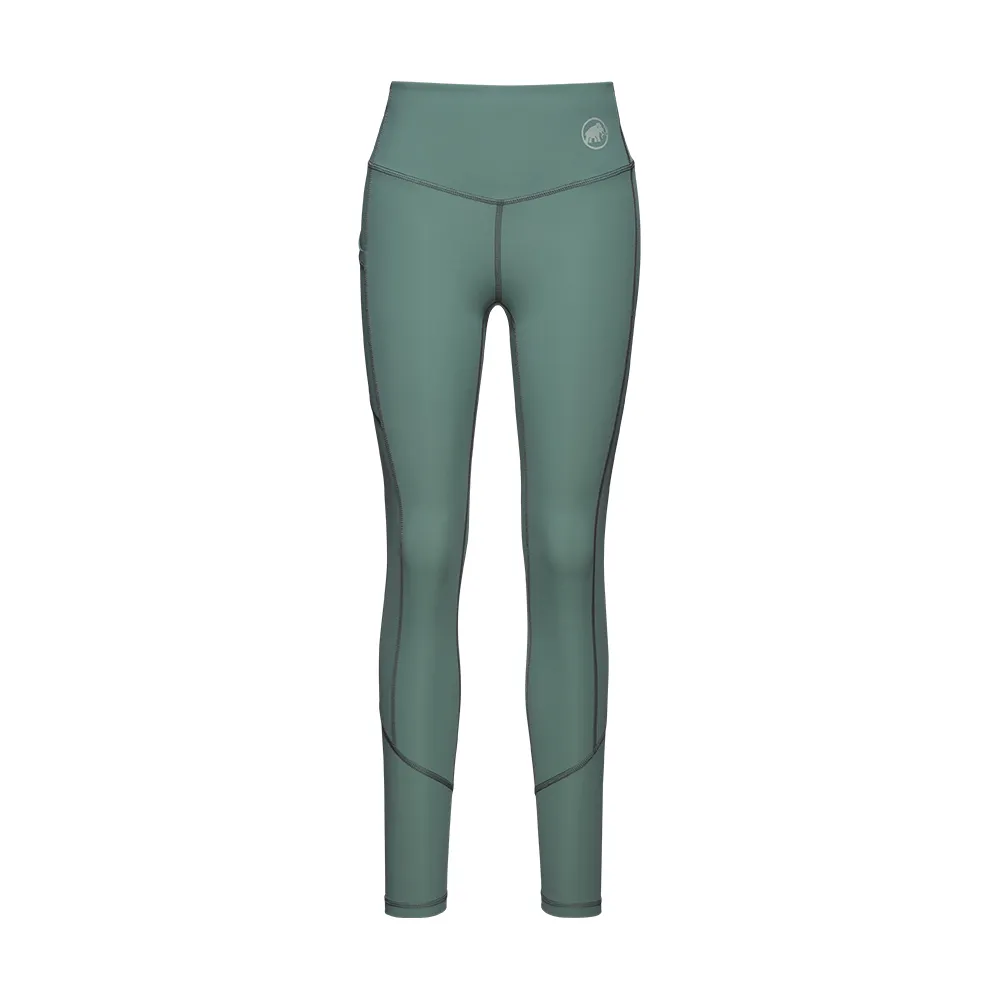 【Mammut 長毛象】Massone Tights Women 彈性高腰緊身褲 深玉石綠 女款 #1022-02040