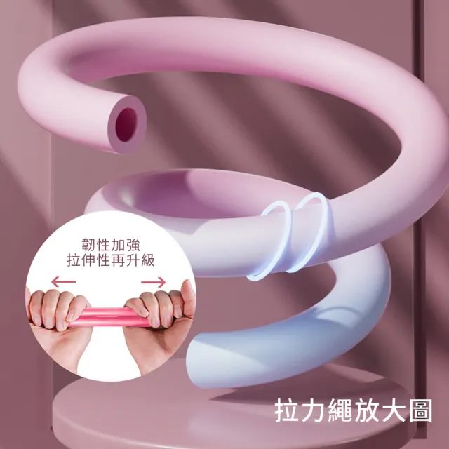 【時尚玩家】瑜伽8字拉力帶(拉力繩 彈力繩 彈力帶 瑜珈帶 開肩美背 擴胸運動)