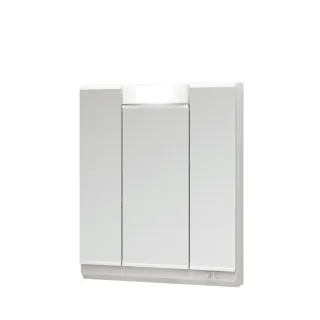 【Takara】日本原裝進口75CM三面收納鏡附照明(含基本安裝)