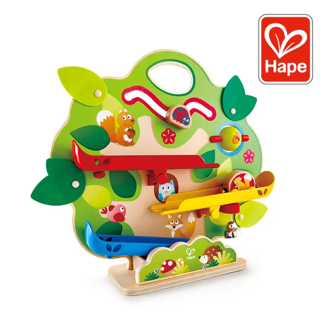 【Hape】松鼠軌道溜溜車(生日禮物/益智玩具/汽車玩具/列車)