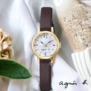 【agnes b.】marcello系列 小錶徑  手錶 女錶 指針錶(VC01-KVS0G.BX2009X1)