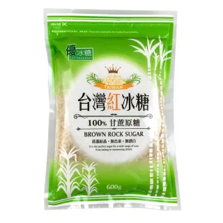 【優】台灣紅冰糖600公克X12包(紅冰糖)