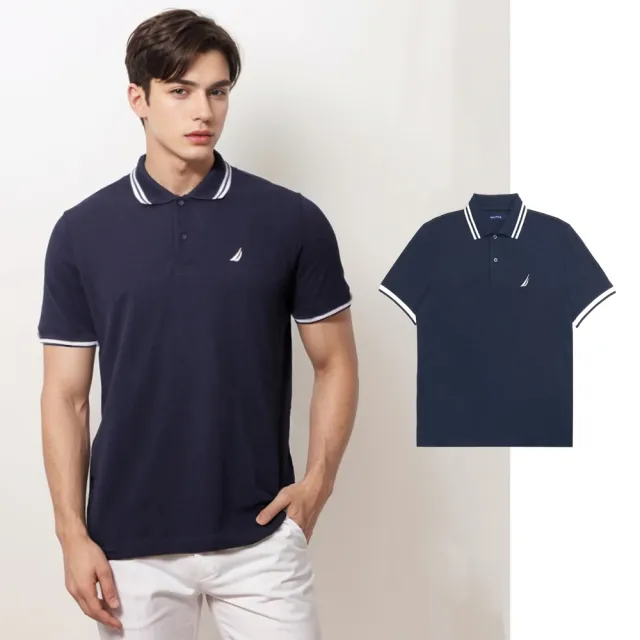 【NAUTICA】男女款 帆船 胸前小LOGO POLO衫(平輸品)