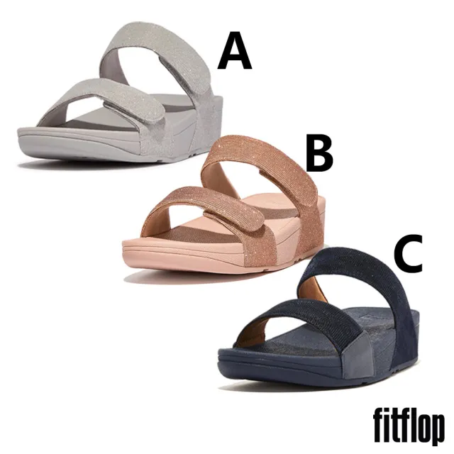 【FitFlop】經典亮粉/多彩亮片舒適雙帶涼鞋(共6款)