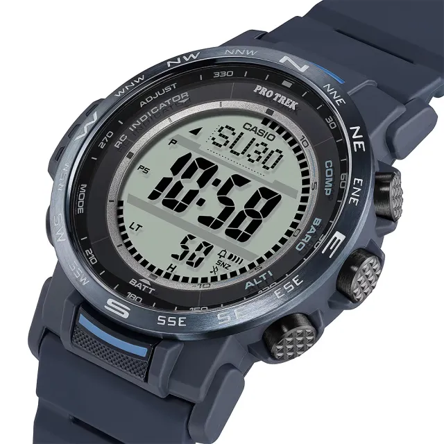 【CASIO 卡西歐】PROTREK 戶外多功能太陽能電波手錶 登山錶 氣壓高度溫度(PRW-35Y-2)