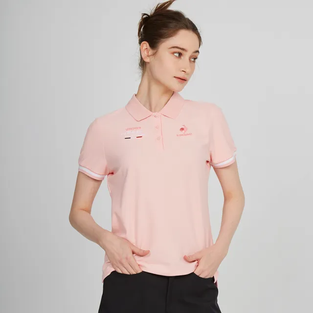 【LE COQ SPORTIF 公雞】休閒經典短袖POLO衫 男女款-4色-LWT21941_LWT22941