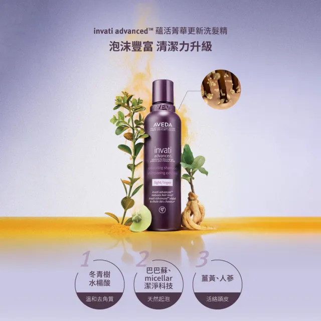 【AVEDA】蘊活菁華更新洗髮精1000ml(頭皮保養 豐盈蓬鬆)