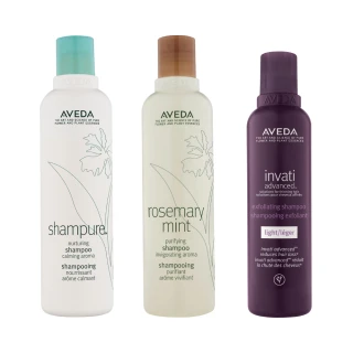 【AVEDA】暢銷洗髮精3入組_任選(蘊活菁華/蘊活淨瑕/花植結構/純香/迷迭薄荷)