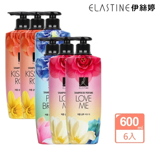 【ELASTINE 伊絲婷】奢華香水洗髮精6件組