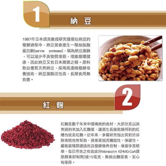 【家倍健】納豆紅麴Q10膠囊(30粒/盒)