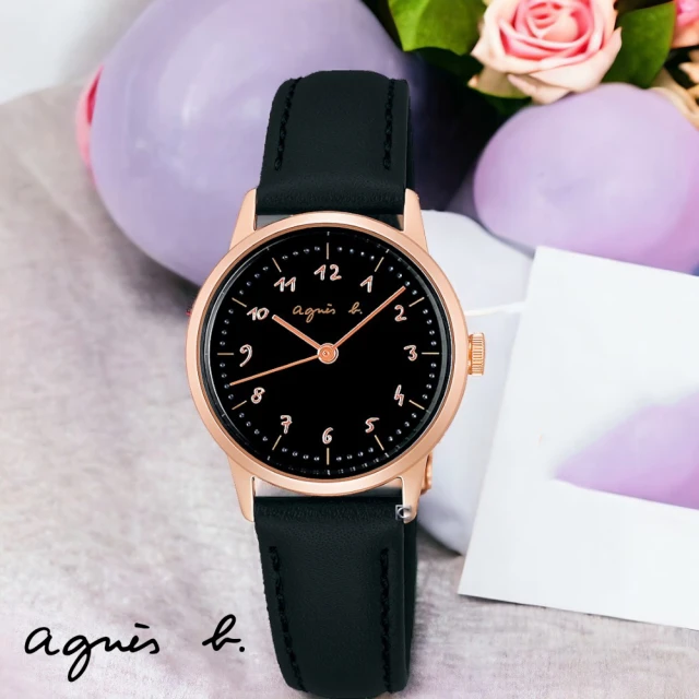 agnes b. marcello系列 經典時標 女錶 手錶 指針錶(VJ21-KES0K.BH8065J1)