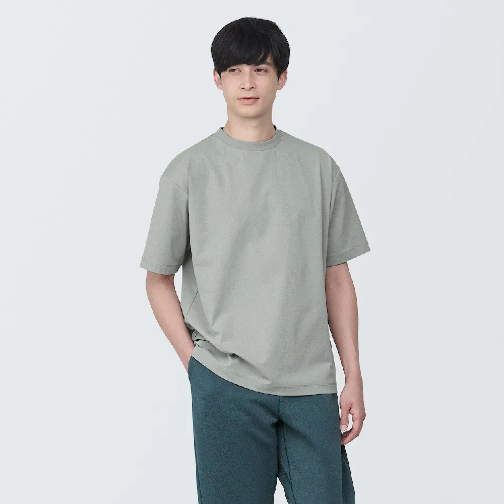 【MUJI 無印良品】男抗UV吸汗速乾聚酯纖維短袖T恤(共7色)