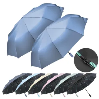 【Bosum】60骨質感大傘面 超強抗風防曬傘 UPF50+抗曬晴雨傘 黑膠抗UV 體感降溫自動傘 摺疊傘折疊傘