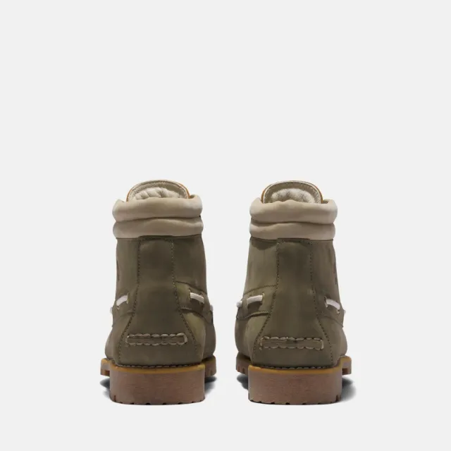 【Timberland】男款深綠色中筒休閒靴(A5P6V991)