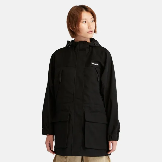 【Timberland】女款黑色多口袋外套(A6BX2001)