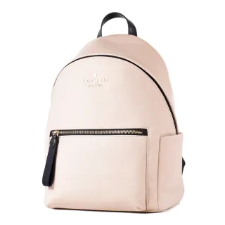 【KATE SPADE】高密度尼龍拉鍊後背包-暖米色/中