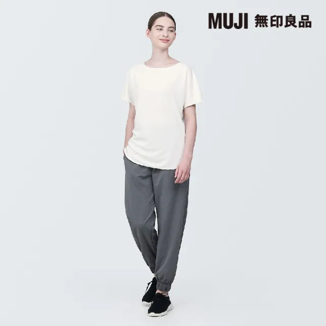 【MUJI 無印良品】女聚酯纖維涼感船領短袖T恤(共6色)