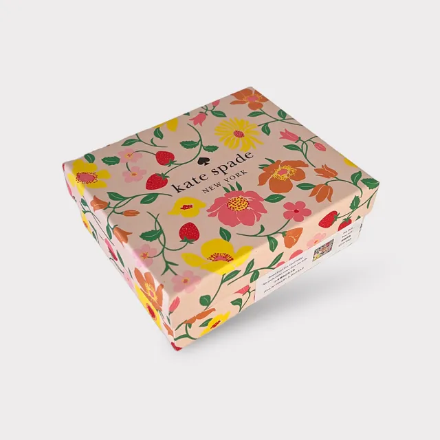 【KATE SPADE】Madison草莓園防刮證件卡片夾禮盒(限定款/淺粉色)