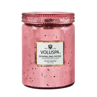 【VOLUSPA】香氛蠟燭-華麗年代系列 浮雕玻璃罐 18oz/510g 多款任選(玫瑰氣泡 椰子蠟 多款任選 平行輸入)