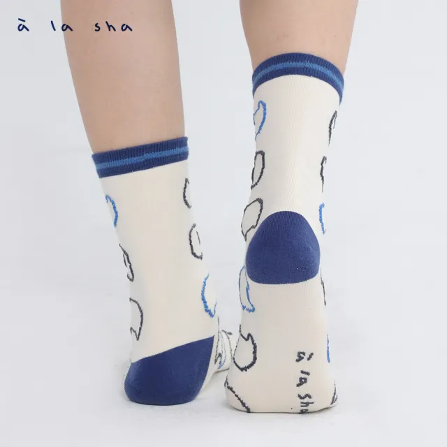 【a la sha】貓咪線條襪