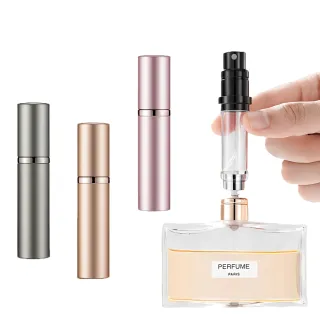 【路易香濃】按壓式香水分裝瓶 底部充裝 密封防漏 5ml便攜可登機(外出旅行隨身瓶/噴霧空瓶/香水瓶)
