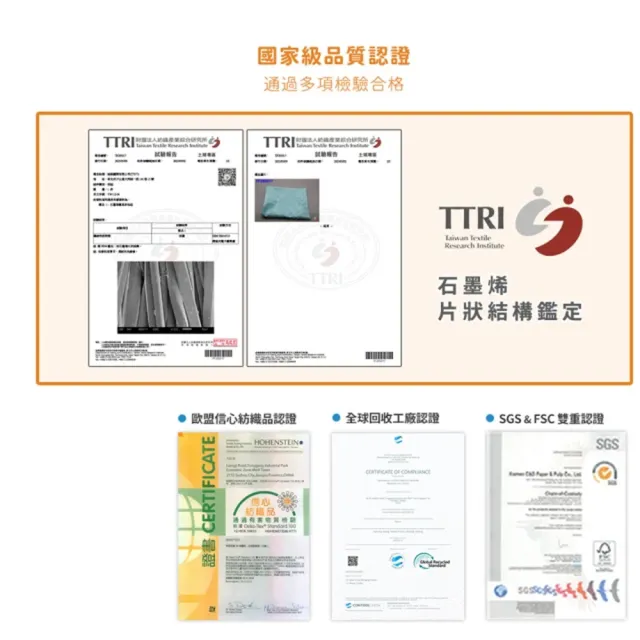 【日本旭川】日本生命磁EX加強版石墨烯能量寢具超值組(妃皇絲 精梳棉 台灣製 低溫傳導 遠紅外線值0.93)