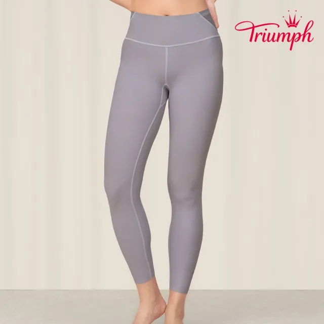 【Triumph 黛安芬】智能超彈家居服系列內搭緊身褲 M-EL(紫灰)