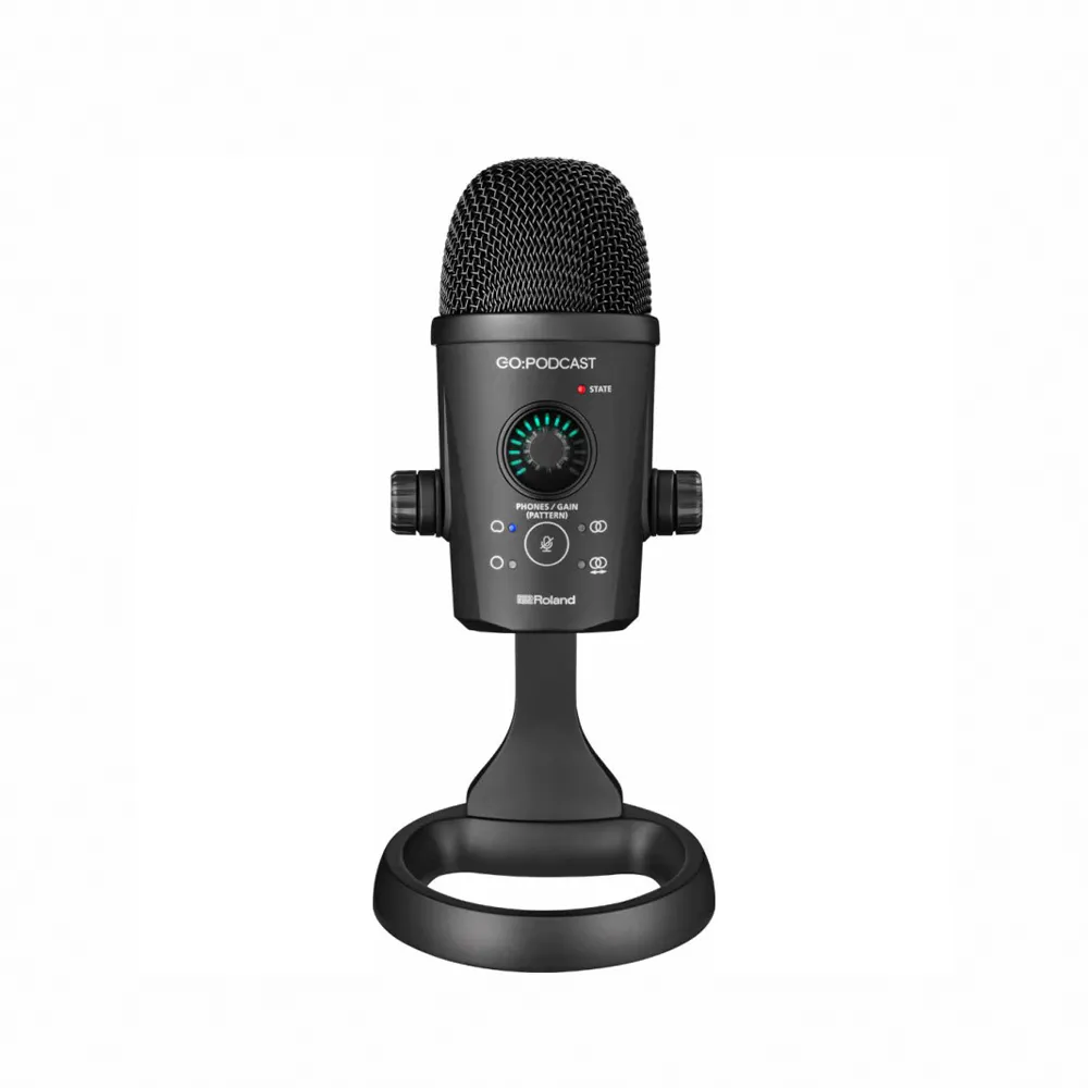 【ROLAND 樂蘭】GO:PODCAST USB電容式麥克風(原廠公司貨 商品保固有保障)