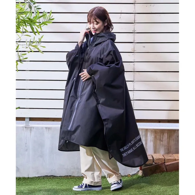 【KIU】成人日常斗篷雨衣(319-900 黑色)