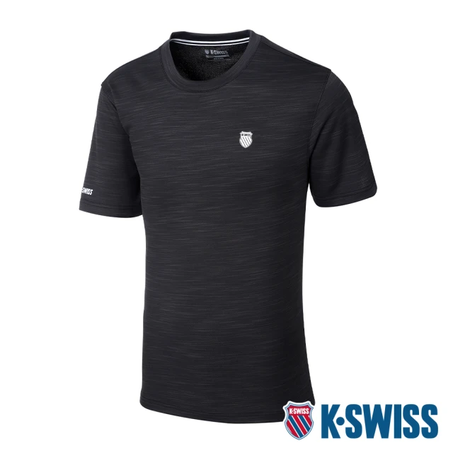 K-SWISS 排汗T恤 PF Tee-男-灰(1010238-057)